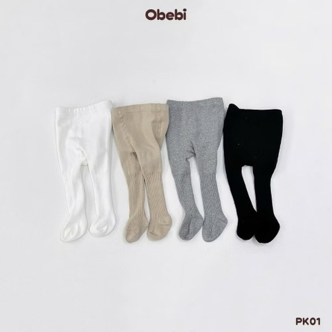 OBEBI - Quần tất len đính mác(S-XL)