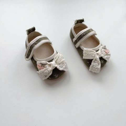 JS - Giày vải hoa nhí đính nơ Cherry(S-L)