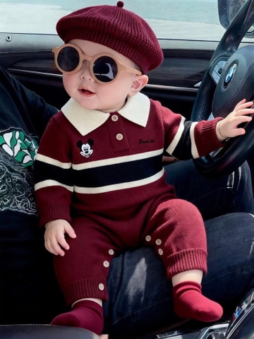 TMT - Body len cổ Polo thêu Mickey(66-90)