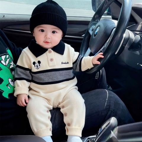 TMT - Body len cổ Polo thêu Mickey(66-90)