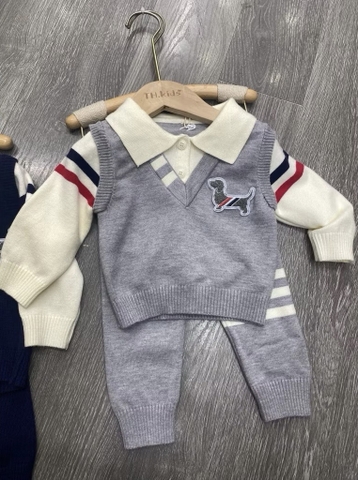 TMT  - Set len ghi cổ Polo cún Thom(66-90)