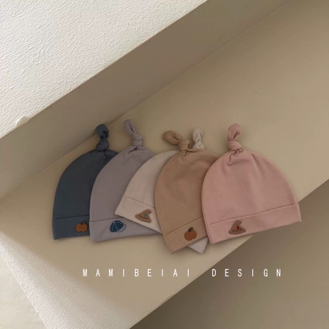 BK - Mũ thắt nút (0-6M)