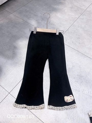 KB - Quần legging tăm loe lót nỉ Mèo ngọc(90-130)