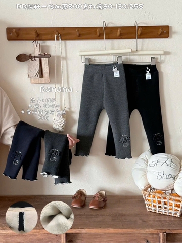 LB - Quần legging lót nỉ Mèo Kitty(90-130)