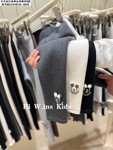 LB - Quần legging lót nỉ Chuột Mickey(110-150)