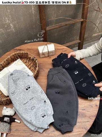 LB - Quần nỉ  lót lông HAPPY DOG(73-100)