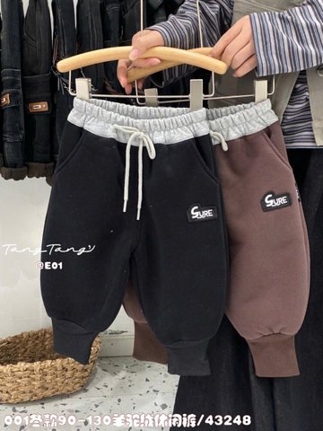 LB - Quần nỉ lót lông E01(90-130)