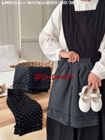 LB - Quần nỉ xuông bèo chấm bi(90-130)