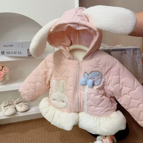 KB - Áo phao thỏ nơ(90-130)