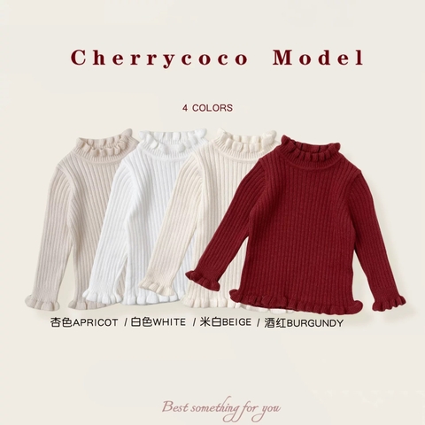 LB - Áo len cổ bèo CHERRY COCO (90-140)