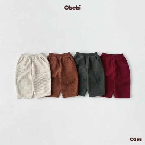 OBEBI - Quần nhung tăm lót lông(73-120)