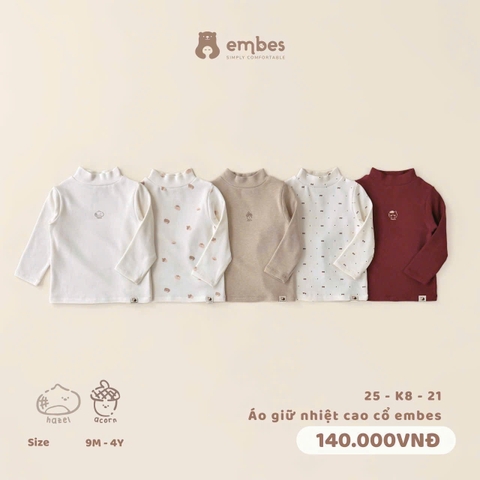EMBES - Áo giữ nhiệt cao cổ EMBES(9M-4Y)