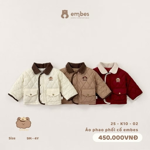 EMBES - Áo phao phối cổ Embes (9M-4Y)