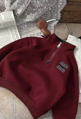 LB - Áo nỉ đỏ MIU lót nỉ (90-130)