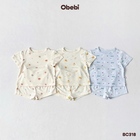OBEBI - Bộ cộc vải modal hoạ tiết nhân vật OBEBI(66-120)