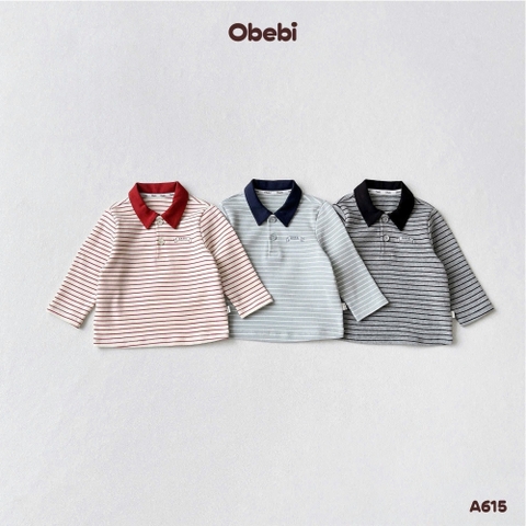 OBEBI - Áo POLO hoạ tiết kẻ OBEBI (73-120)