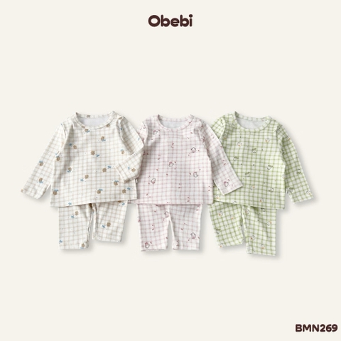 OBEBI - Bộ dài tay in hình đáng yêu (66-120)