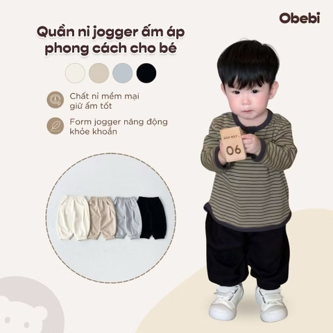 OBEBI - Quần nỉ vải mềm OBEBI (73-120)