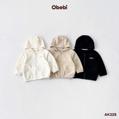 OBEBI - Áo khoác nỉ thêu hình dễ thương OBEBI(73-120)