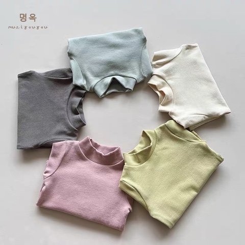 BK - Áo giữ nhiệt trơn cổ 3p(80-130)