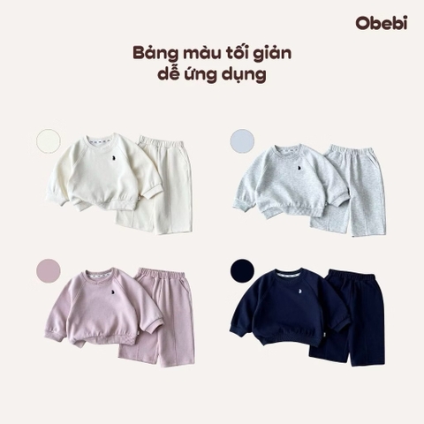 OBEBI - Bộ ni thêu thỏ OBEBI(73-120)