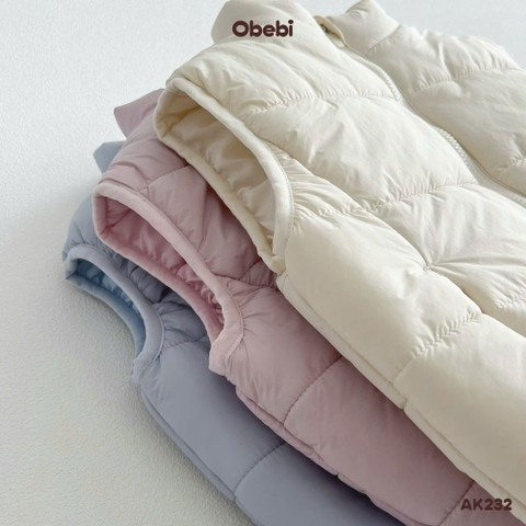 OBEBI - Áo gile phao trần bông OBEBI(73-120)