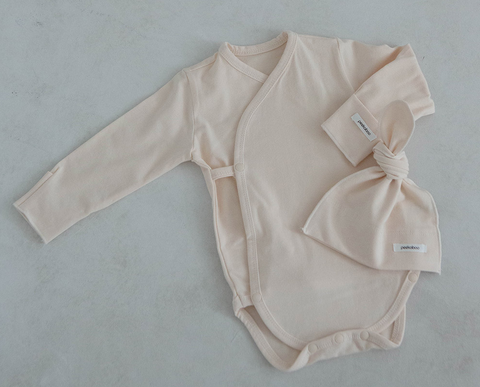 PEEKABOO Body sơ sinh MODAL+mũ