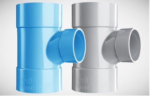 Tê Cong Giảm PVC Bình Minh