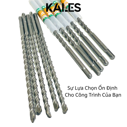 Mũi Khoan Bê Tông Loại Dài Kích Thước Tùy Chọn 10*350 - 26*350mm | KALES