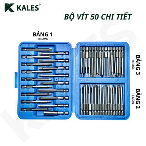 BỘ ĐẦU VÍT 50 MÓN | KALES