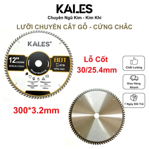 Lưỡi Chuyên Cắt Gỗ Cứng Chắc 80T - 300*3.2mm | KALES
