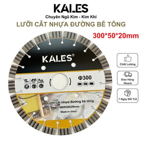 Lưỡi Chuyên Cắt Nhựa Đường Bê Tông 300*50*20mm | Kales