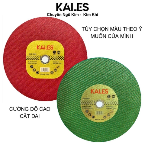 1 Thùng 30 Viên Đá Cắt 2 Mặt Lưới Xanh Và Đỏ Tùy Chọn 355*3*25.4mm | KALES