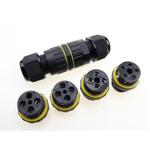 Cầu Đấu Nối Dây Điện Đèn LED Ngoài Trời đầu siết cáp M16, M20, M25..lõi 2, 3, 4, 5, 6pin Chống nước, Ngoài trời IP68 - Linh kiện đèn led Zalaa
