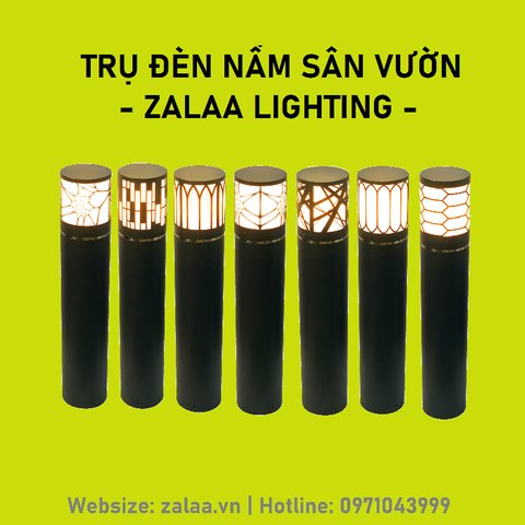 ✅ Trụ Đèn LED | Nấm Sân Vườn ZSV Kiểu dàng tròn cao từ 30cm đến 1m