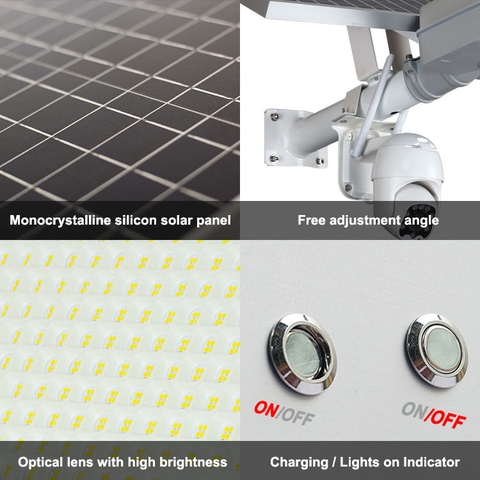 Đèn Đường Năng Lượng Mặt Trời Tích Hợp Camera An Ninh 4G WiFi ZALAA ZL-BDX-CCTV