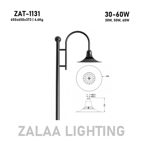 Đầu Cột Đèn Chiếu Sáng Công Viên, Khu Đô Thị Mới ZAT-1131 30-65W H3-6M ZALAA