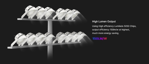 Đèn Sân Thể Thao Hình Tròn Luna ZSG-LUNA 300W đến 800W | Zalaa/Soga Smart Lighting