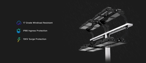 Đèn Sân Thể Thao Ghép Đối Xứng Barrett H V2.0 Asymmetric ZSG-BA-H 500W đến 1500W | Zalaa/Soga Smart Lighting