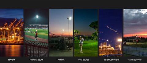 Đèn Chiếu Sáng Sân Thể Thao Thông Minh Jaguar ZSG-Jr 150W đến 1500W Zalaa/Soga Smart Lighting