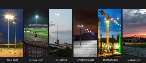 Đèn Sân Thể Thao điều khiển thông minh không dây ZSG-JRS 150W đến 450W | Zalaa/Soga Smart Lighting