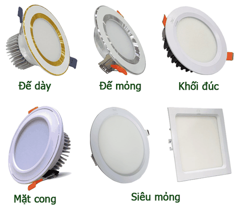 Đèn Âm Trần siêu mỏng tròn 3W, 6W, 9W, 12W, 18W, 24W