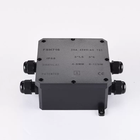 Hộp Nối Điện Deenlai FSH716-A - Chia nhiều cổng từ 2 đến 12 ngả, Chống nước, Ngoài trời IP68 - Linh kiện đèn led Zalaa