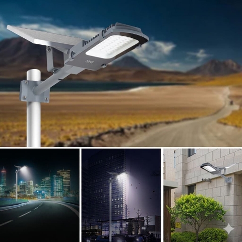 Đèn Đường Năng Lượng Mặt Trời Thông Minh ZALAA ZL-GMX100-P Cao Cấp