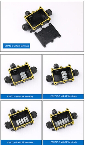 Cầu đấu ba IP68 - Linh kiện đèn led Zalaa
