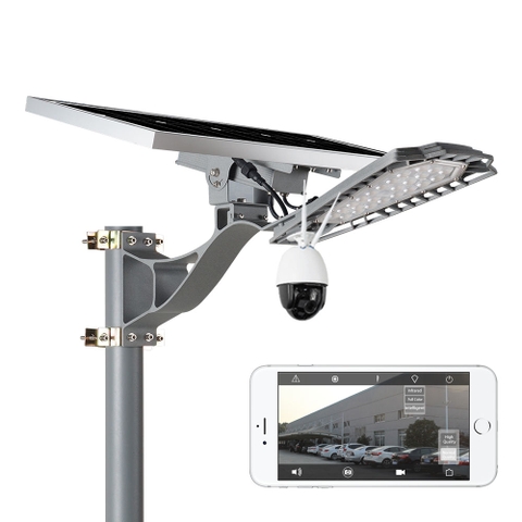 Đèn Đường Năng Lượng Mặt Trời Tích Hợp Camera Thông Minh ZALAA 60W ZL-KQ60B