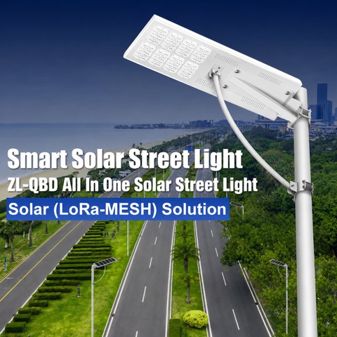Đèn Đường Thông Minh Năng Lượng Mặt Trời ZALAA ZL-QBD LoRa-MESH