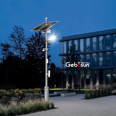 Cột Đèn Đường Thông Minh ZALAA ZL-POLE14 Tích Hợp Năng Lượng Mặt Trời & IoT Smart City