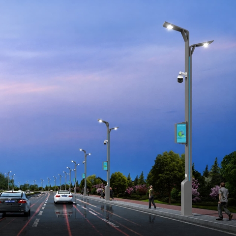 Cột Đèn Đường Thông Minh ZALAA ZL-SMARTPOLE18 Tích Hợp Đa Năng | Giải Pháp Chiếu Sáng Đô Thị