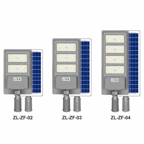 Đèn Đường Năng Lượng Mặt Trời All In One ZALAA ZL-ZF Cao Cấp Chiếu Sáng Thông Minh